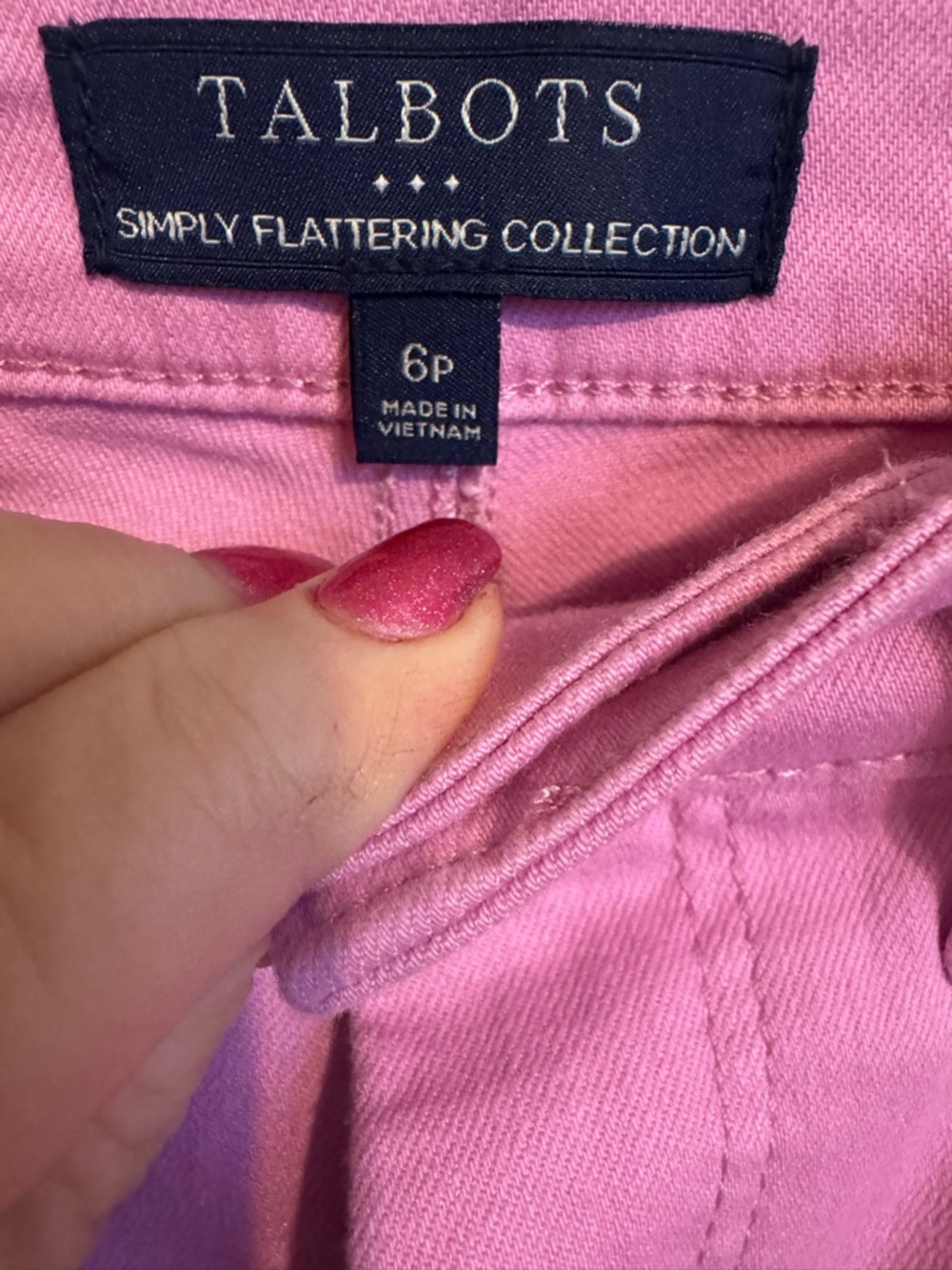 Talbot's Rose-Pink Crop Jegging    6 PETITE   Spring/Summer     #10 - Picture 4 of 8